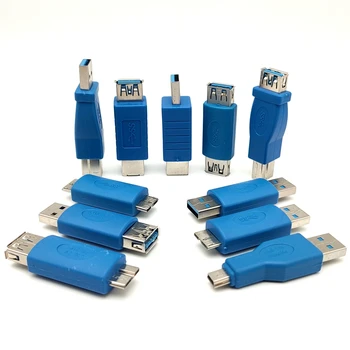 1PCS USB 3.0 Adapter Tip A zu B oder Micro oder Mini Und Männlichen zu Weiblichen Adapter USB Männlichen zu Weiblich 90 grad