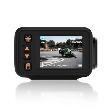 2,0 inča Ip65, registrar za vožnje motocikla, kućište od abs-plastike, vodootporno, 1080P, za sve motocikle, funkcija snimanja zvuka