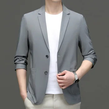 7083-muška nova korejska funky jakna za obje poslovne i dokolicu, raskošan kostim u stilu Yinglun