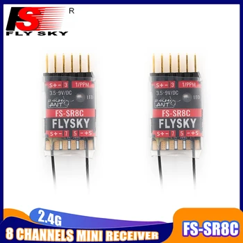 FLYSKY 1/2/4KOM FS-SR8C 8CH 2,4 G Prijemnik Dual Antena za Radio-Zmajem s Fiksnim Krilima, Model Robota, Igračka, Odašiljač protokol ANT FS-ST8