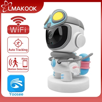 LMAKOOK 5MP WIFI Robot Skladište AI Praćenje Osoba baby monitor U Zatvorenom prostoru IR za Noćni Vid IP Kamera CCTV Yoosee App