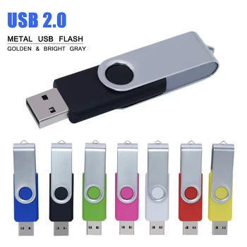 Metalni Memoria Usb Flash drive 32 GB Stick 64 GB Vodootporan Flash drive 16 GB 8 GB Flash-Usb 2.0 Cle Usb Stick Ključ Custom Logo