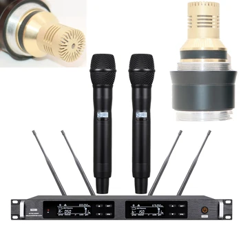 Originalni ULXD4, dual channel bežični sustav mikrofon za karaoke i DJ, KSM9, конденсаторная kapsula, izmjenjivi uložak