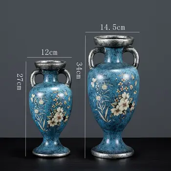 Stakleno keramička vaza Цзиндэчжэнь Stare kineske tradicionalne vaze Ukras kuće Vaza za životinje Graciozan interijera s glatke površine