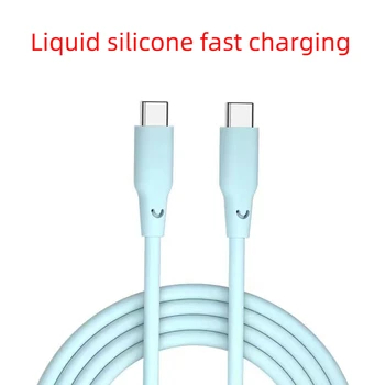 Tekući Silikon Usb C-kabel Pd 100 W 60 W Kabel za brzo punjenje Podataka na Usb C Huawei Samsung Xiaomi Macbook i Ipad Kabel za prijenos podataka