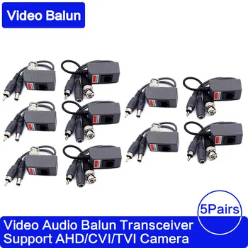 Topla UTP CCTV BNC video Балун snaga Pasivni Балун Rj45, POE Snaga Audio Video 3 u 1 Primopredajnici CCTV rezervni dijelovi besplatna dostava
